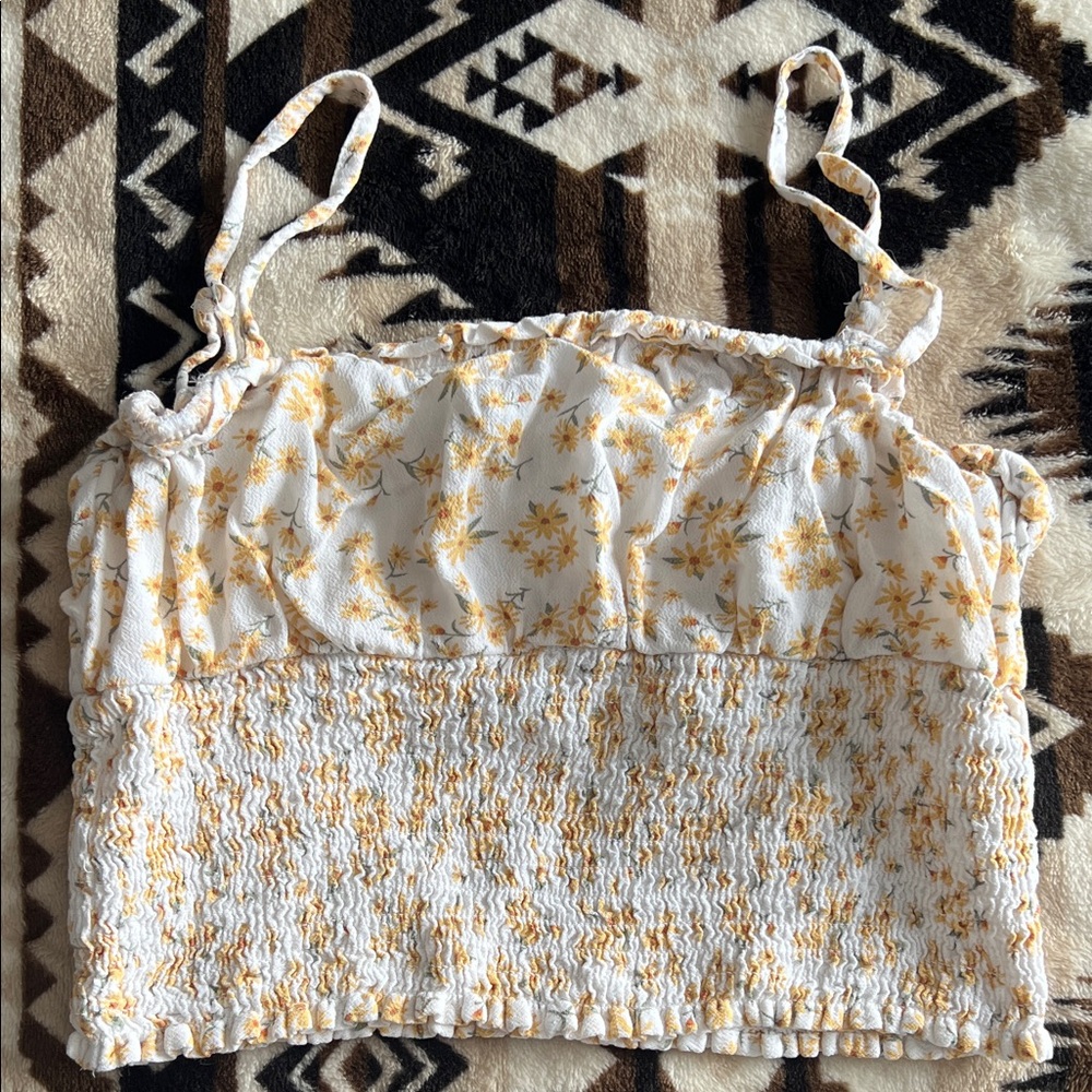 American Eagle Outfitters Yellow Floral Camisole